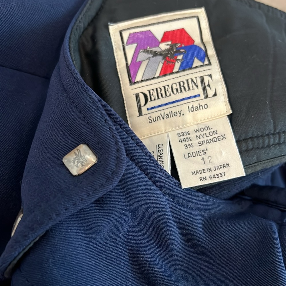Vintage Peregrine Sun Valley‎ Ski Bibs /Overalls Women’s  Size 12 Blue
